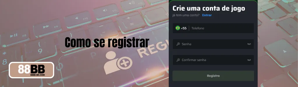 Formulário de cadastro do 88BB cassino